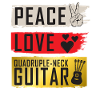 Quadruple-Neck Guitar Musical Instrument