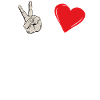 Peace Love Pendentif Ocarina Instrument
