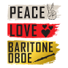 Peace Love Baryton Hautbois Instrument