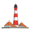 Leuchtturm Westerheversand