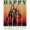 Happy Doberman Dad