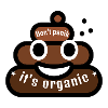 Få inte panik, det är organisk bajsemoji