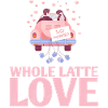 Latte-Liebes-ehe-design entier pour mariés