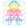 Bunte Qualle