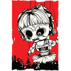Doll over forest