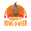 Vizsla Halloween Happy Howl-O-Ween
