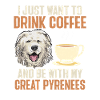 Great Pyrenees Hund Kaffee Pyrenäen