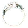Boho Floral Kreis personalisierbar