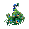 paon bleu