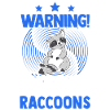 Warning Raccoon Raccoon