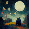 Bear in the moonlight