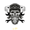Motorcycle Skull Design