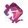 Balise fléchée Vaporwave