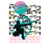 Balise fléchée Vaporwave