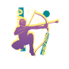 Balise fléchée Vaporwave