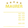 Maurer Stundensatz Stundenlohn