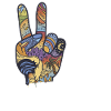 Frieden Liebe Peacezeichen Kunst Geschenk