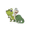 Dinosaurier Experte - Cartoon Dinosaurier