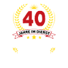 40 Jähriges Dienstjubiläum Firmenjubiläum