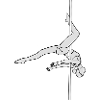 Pole Dance inside leghang