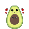 Avokado raskaana oleva Mamacado Baby Belly -lahjaidea