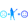 Guitariste féminine Egitarre