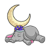 Elephant with moon