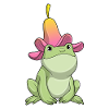 Grenouille avec Plumeria