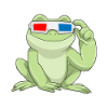 Frog with glasses