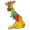 Giraffe mit Schal