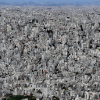 Japan retro city scape