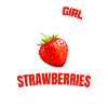 Strawberry Lover Girl Cadeau Fraise