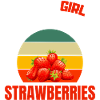 Fruit Summer Fruit Girl Gift Retro Strawberry