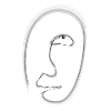 Abstraktes Gesicht
