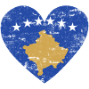 Kosovo Flag Heart