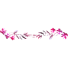 pink flowers stroke flowers