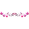 line flowers pink