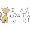 Ich liebe dich katzen katze