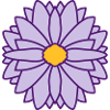 Runde Hübsche Blume Design