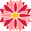 Red Pretty Flower Design