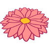 Hübsche bunte Blume Design