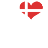 Jeg elsker Danmarks hjerteflag Danmark