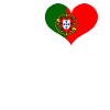 Jeg elsker Portugal hjerte flag Portugal