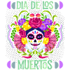 Dia-de-los-Muertos, Mexico, La-Catrina sugar-skull