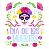 Dia-de-los-Muertos, La-Catrina sugar-skull, Mexico