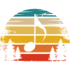 Retro Sun and Music -