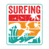 Surfer Riding Waves Surfin Surfing