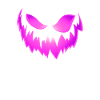 Pink Halloween Pumpkin Head