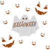 Halloween ghost fantome citrouilles peur