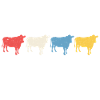 retro t-shirt cow cows